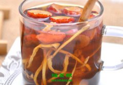 红枣姜米茶的功效与作用